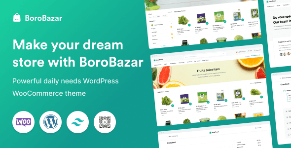 BoroBazar – v1.3.6- 响应式有机绿色食品WordPress模板