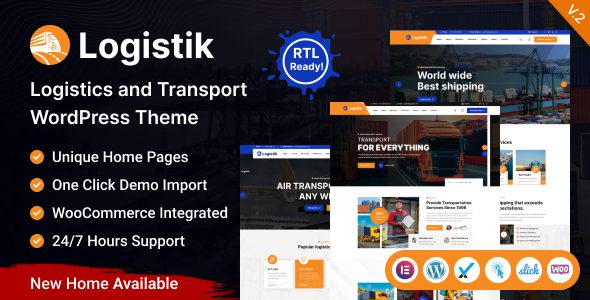 Logistik – v1.0 – 响应式物流运输仓储网站WordPress模板
