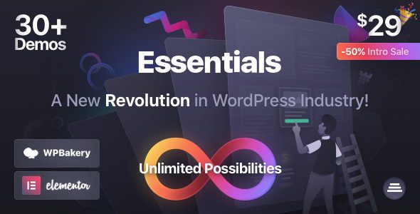 Essentials – v3.2.16 – 多用途企业网站模板WordPress主题