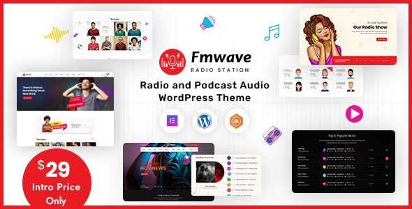 Fmwave – v2.9.5 – 电台音乐试听网站模板 WordPress 主题