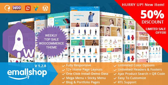EmallShop – v2.4.13 – 响应式多用途WooCommerce主题