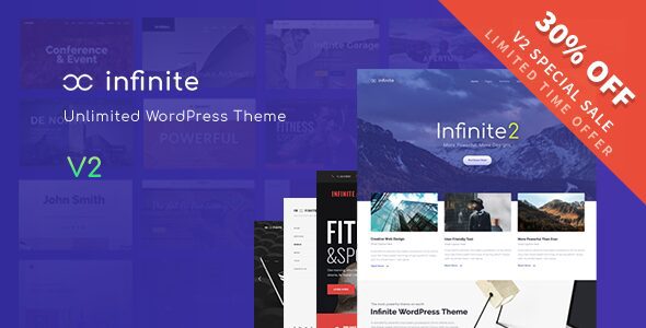 Infinite – v4.0.9 – 多用途响应式网站模板WordPress主题