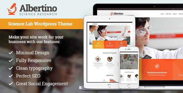 Albertino – v2.14 – 科学技术研究实验室WordPress主题