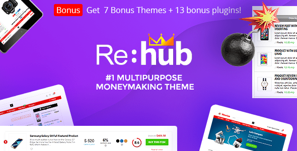 REHub – v19.0.5 – 商家优惠券联盟WordPress主题