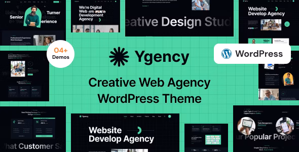 Ygency- v1.0.3 – 网站设计机构工作室模板WordPress主题