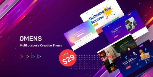 Omens- v1.0.3 – 创意多用途企业网站模板 WordPress 主题